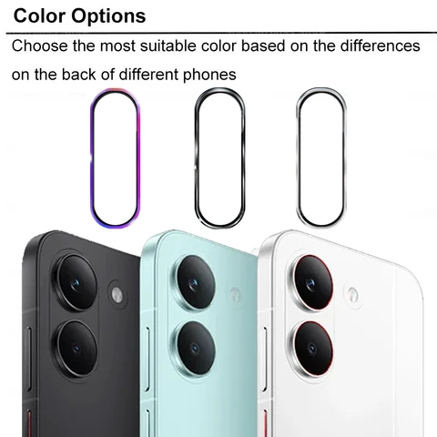 Защитное стекло 3D с изогнутыми краями для камеры Xiaomi Poco X8 Pro Max, металлическое кольцо-накладка на объектив для Xiaomi Poco X8 Pro Max