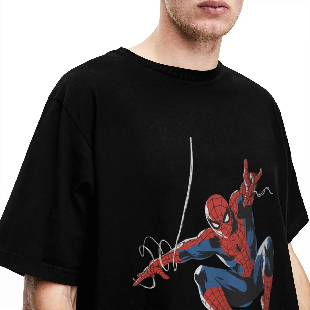 Spider-Man Comics Men Women T Shirt Spiderman Merch Novelty Tees T-Shirt Cotton All Seasons Clothing