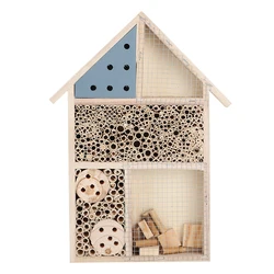 Bee House Insect Bee House Wooden Insect Bee House Wood Bug Room Hotel Shelter Garden Decoration Nests Box Wooden Insect House