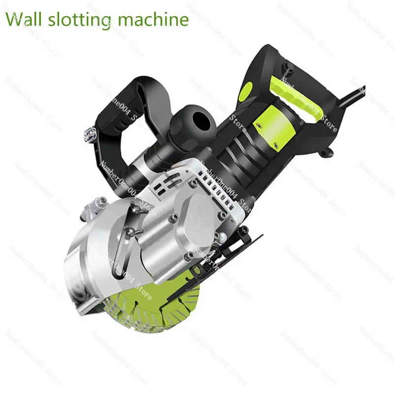 Wall Slotting Machine Electric Wall Chaser Groove Cutting Machine Dustproof and Laser Sighting Steel Concrete Circular Saw