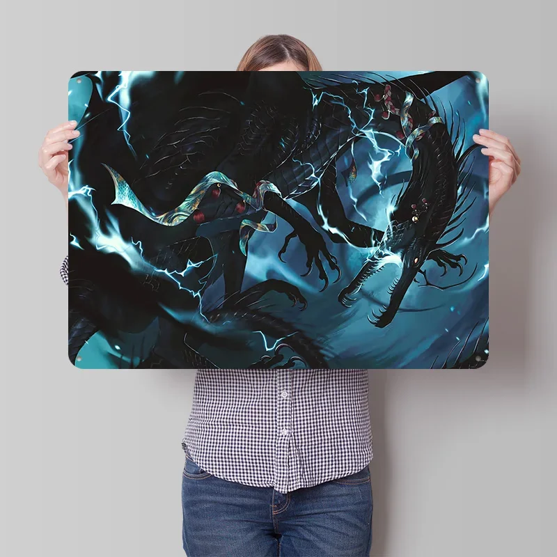Dance With the Vortex Personalized 3D Textured Metal Poster Wall Art Tinplate Sign for Home Decoration Aesthetic Desk Decor Room