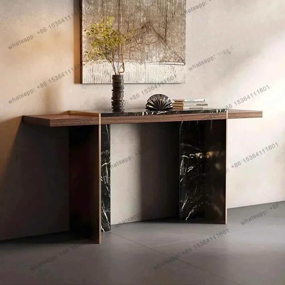Retro entrance table light luxury high-end entrance table entry entrance storage table corridor decoration plan