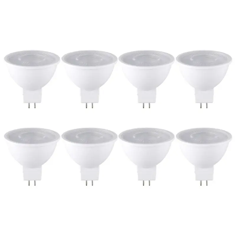 AEE6-8PCS 7W MR16 LED Bulb GU5.3 Base 6000K 520LM White Light For Ceiling Light Track Light Home Use Bulb