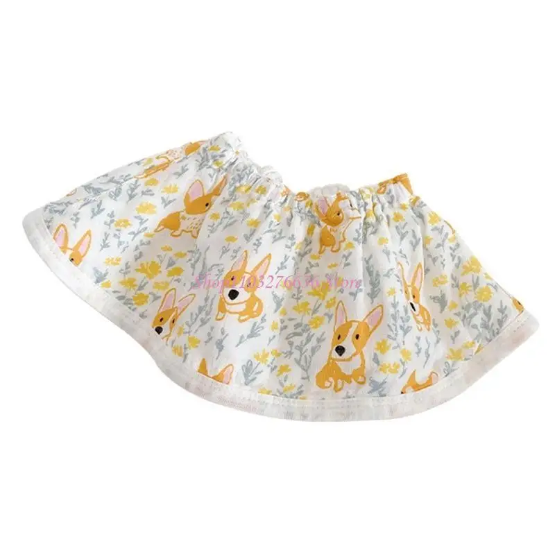 

R6FD нагрудник для кормления детей с мультяшным принтом, хлопковое полотенце со слюной, дышащее вращающееся на 360 градусов для