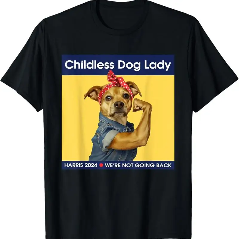 Childless Dog Lady T Shirt Women Political Voting Election