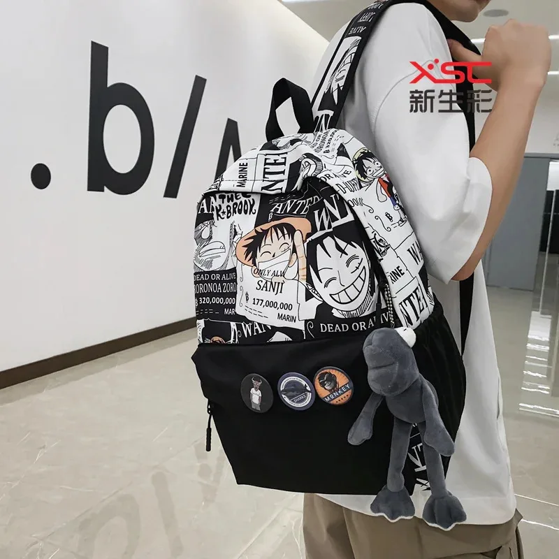 

Piece satchel ins day male backpack fashion cool with junior high school students backpack female not hit