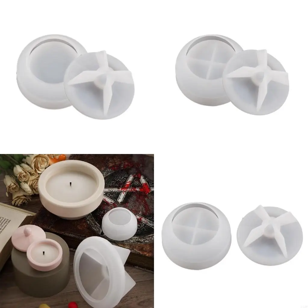 

Silicone Storage Box Mould Jewelry Box Moulds Round Shaped Resin Mold for DIY
