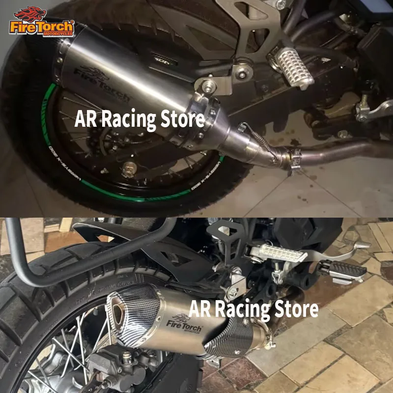 For KAWASAKI VERSYS-X 250 VERSYS-X 300 VERSYS-X300 2017 - 2023 Motorcycle Exhaust System Escape Moto With Muffler DB killer