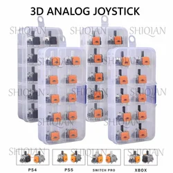 10/20/30pcs Hall Effect Joystick For Xbox One Replacement 3D Analog Stick Sensor Module For PS4 For PS5 Controller