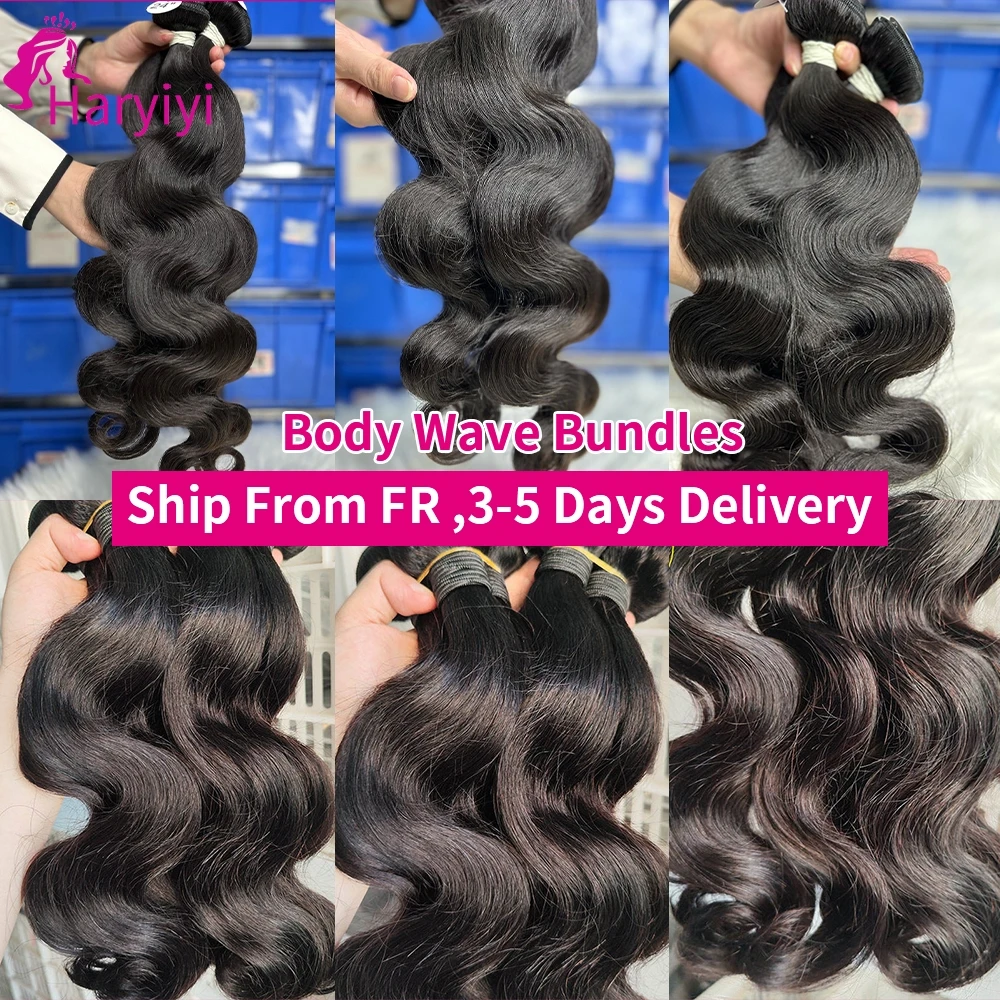 Body Wave Bundles Echthaar 12A Rohhaar-Bündel 22/24/26 Zoll Brasilianische Echthaar-Bündel Naturschwarz Body Wave Bundles – Detail 3