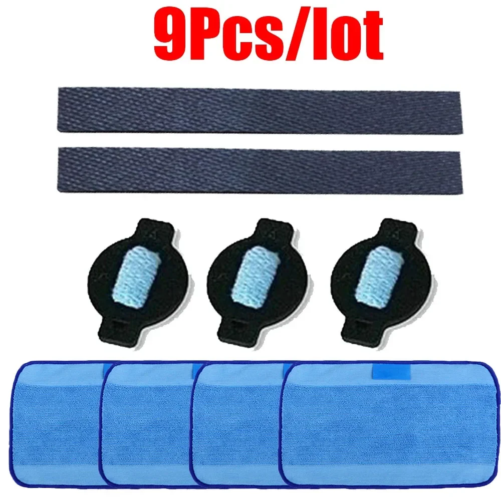 

9pcs/lot Robot Wheel Tire Mop Cloth Water Cap Replacment for IRobot Braava 320 380 381 380T 390 390T Mint 4200 4205 5200 5200C