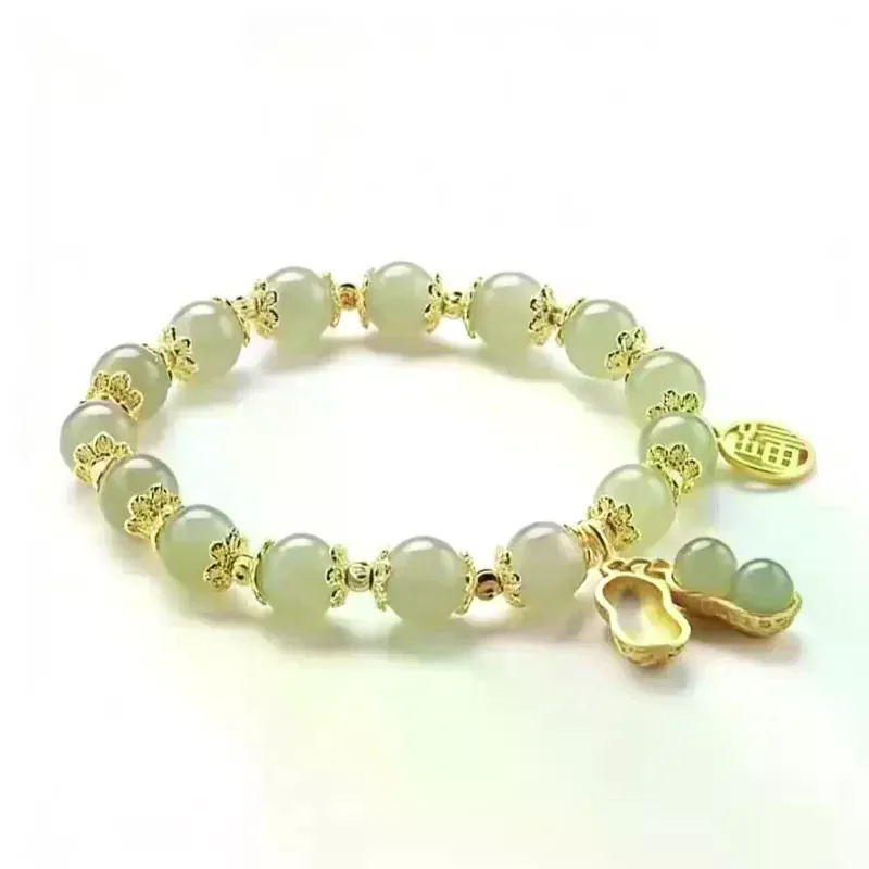 1Pcs Natural Ins Peanut Bracelet Unique Niche Design Simple Elegant Fashion Jewelry for Parties