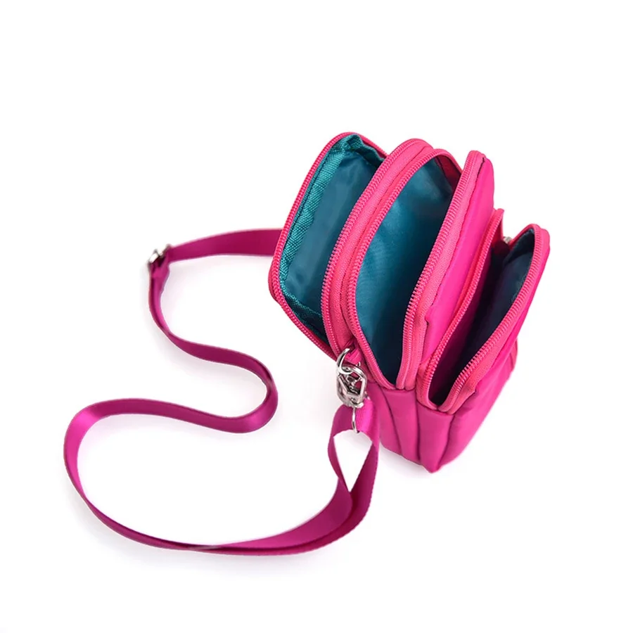 جديد النايلون حقيبة الهاتف الخليوي الكتف عملة حقيبة الرياضة الذراع حقيبة مفتاح بطاقة حقيبة كروسبودي #6