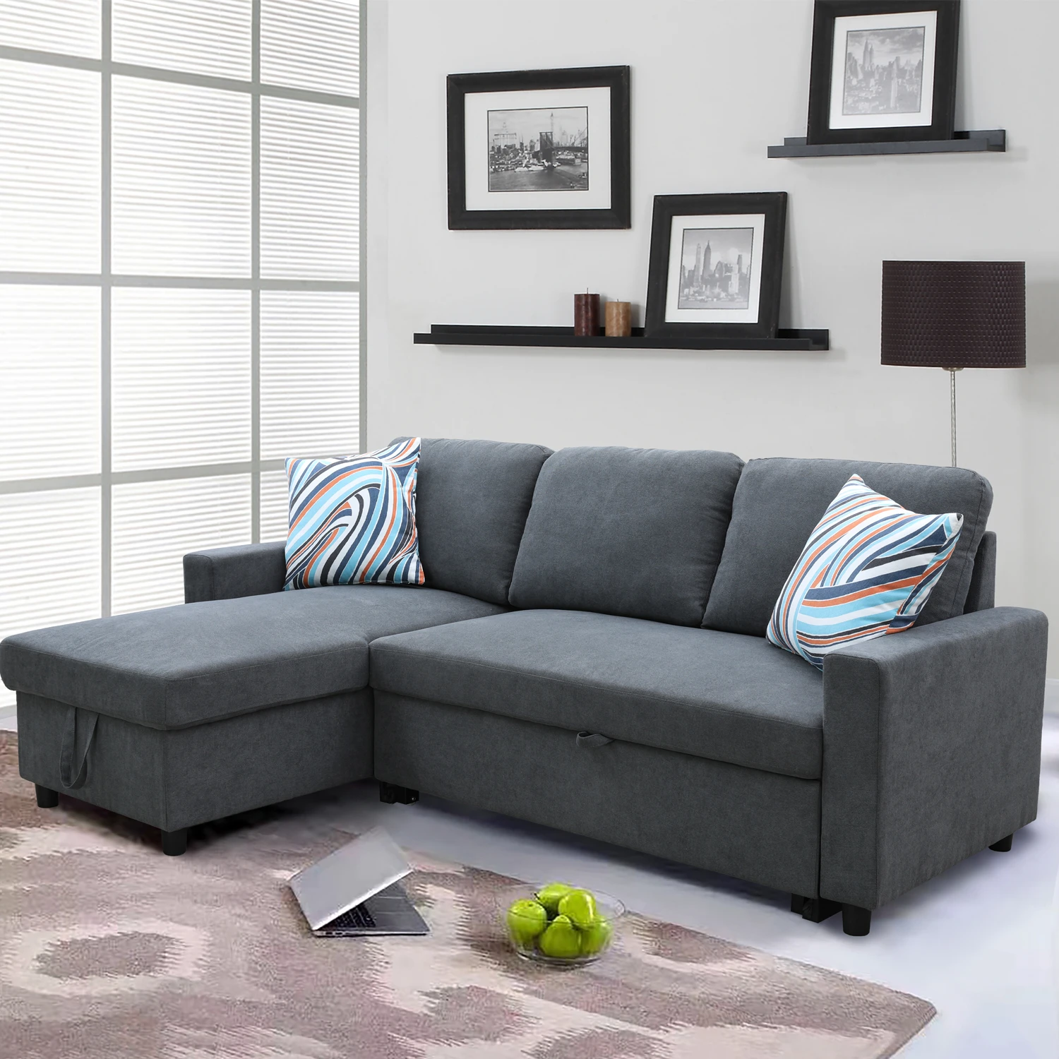 Sofás de salón Franela marrón oscuro 2 uds sofá sala de estar sofá cama juego de sofás muebles de sala de estar entrega Local