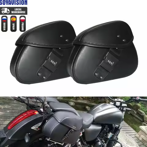 Universal Motorcycle Saddlebags Side Tool Pouch Luggage Storage Bags Saddle Bags For Honda Yamaha Suzuki Harley 883 Backseat Bag