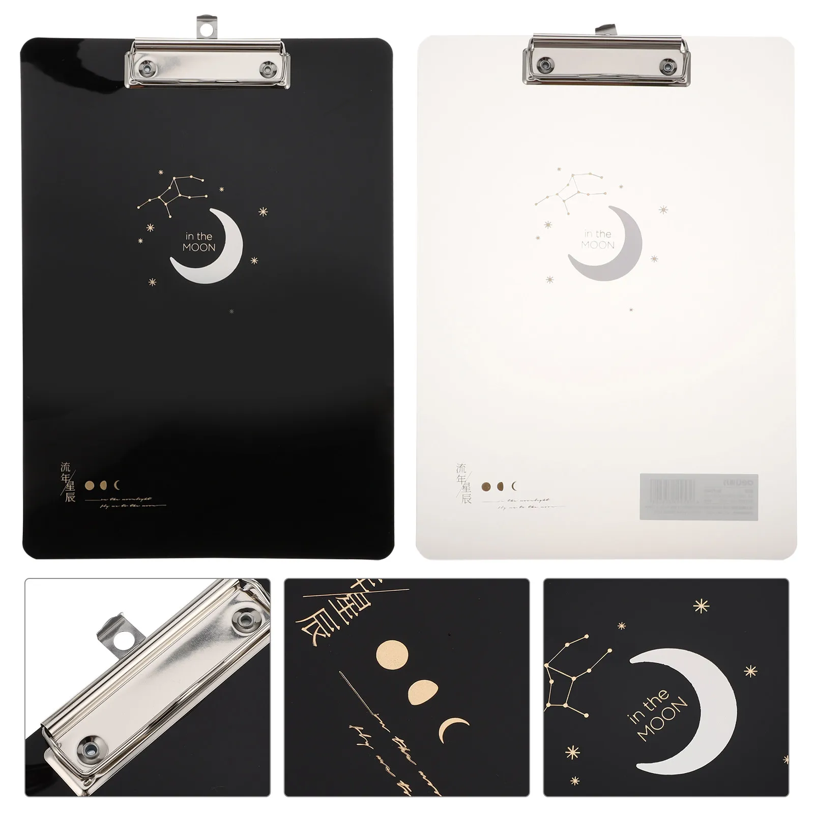 

2Pcs A4 Clipboard Document Organizer Smooth PP Surface Portable Writing Tablet for School Office Home A4 Clipboard