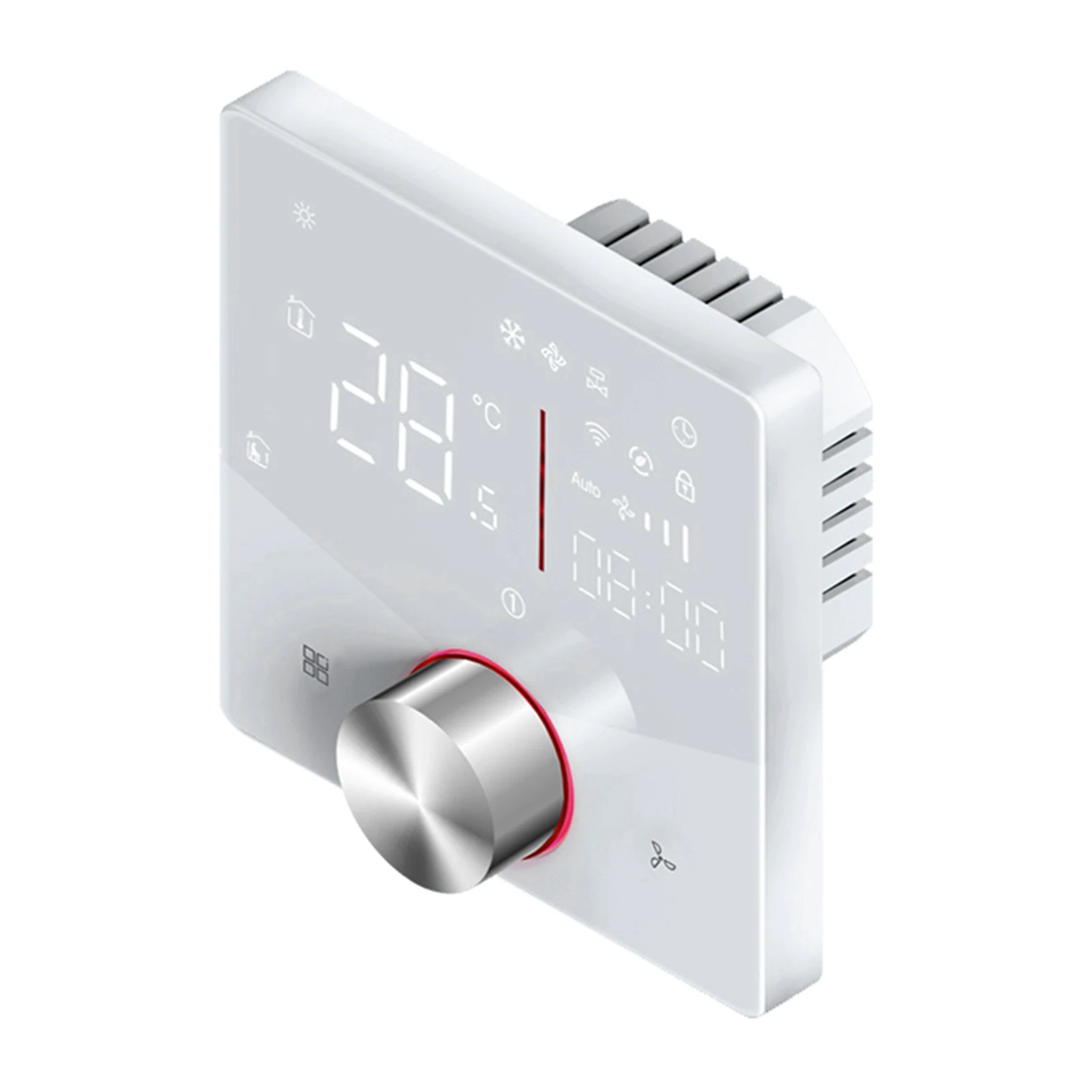 Controlador de temperatura de aire acondicionado Central, aire acondicionado de 4 tubos, interruptor WIFI, termostato inteligente, Panel LED táctil inteligente