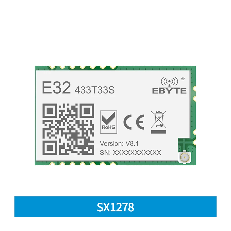 SX1278 Lora Wireless Module RF Transceiver 433MHz E32-433T33S 33dbm Long Distance Relationship 16KM Wake on Air IPEX Stamp Hole