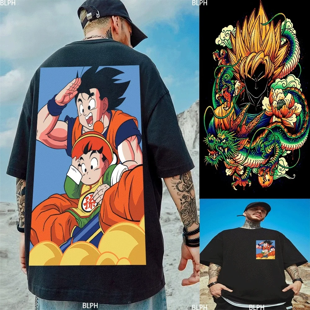 

Dragon Ball Z: футболки для родителей и детей в стиле взрыва, одинаковые футболки с милым отеком и сына/братом, классический аниме-дизайн для