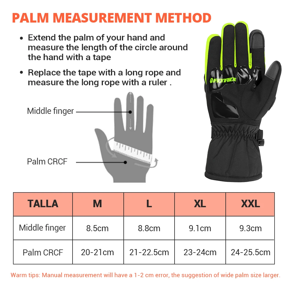 Motorcycle Gloves Waterproof Motorcycle Gloves Thicken Fleece Thermal Gloves Wear Resistant Guantes Moto