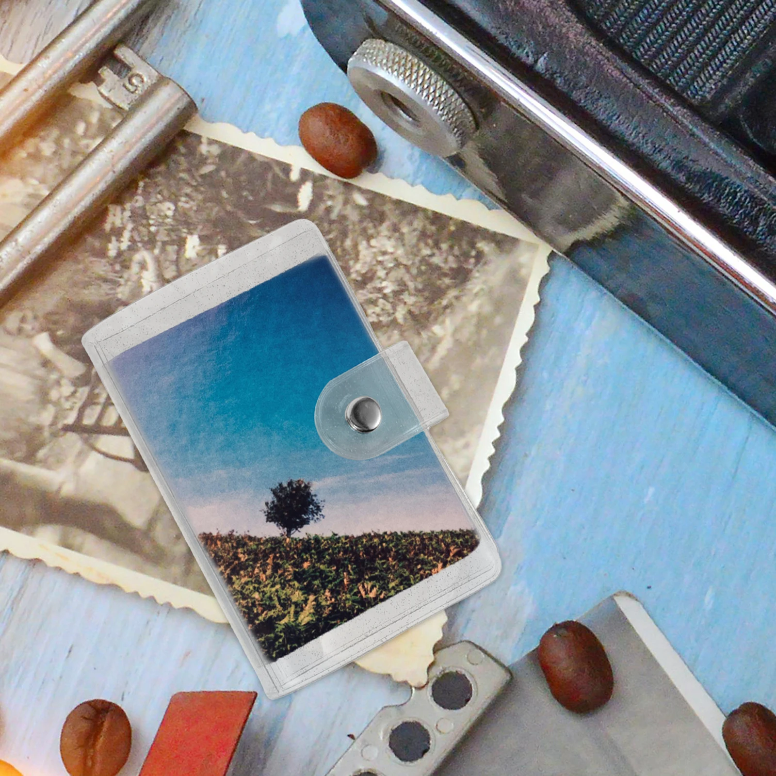 PVC Photo Album 3-Inch Postcard Storage Mini Card Holder Book Travel Collecting Album Business Card Book Photocard Binder Mini