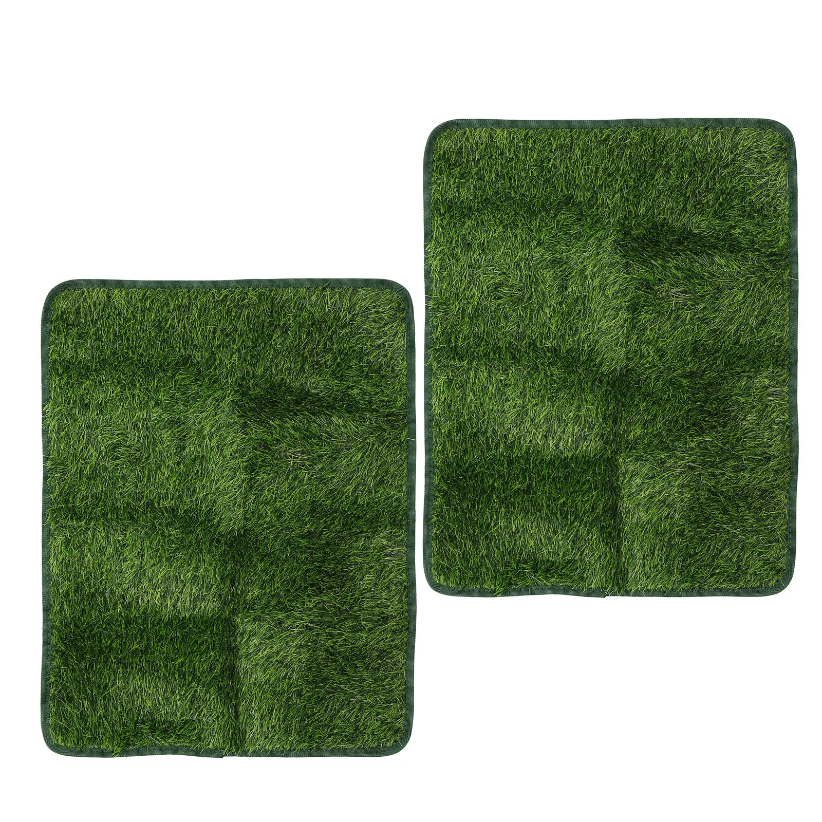 

2Pcs Artificial Dog Grass Pad Reusable Puppy Potty Pads Washable Turf Rug Indoor Outdoor Dog Toilet Mat Pet Training Mat