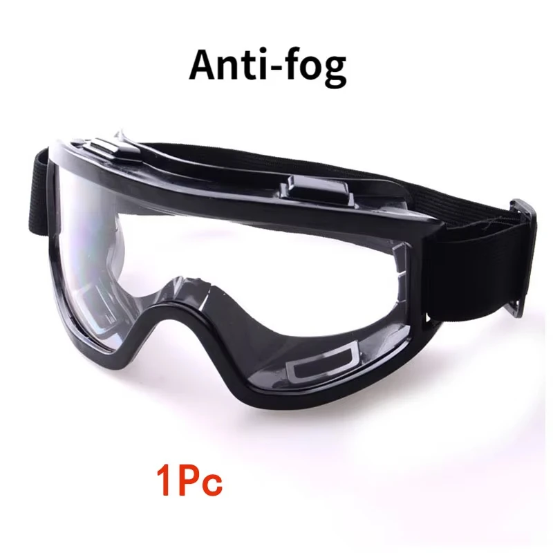 Safety Antifog Protective Goggles Safe Anti-Splash Wind-Proof Work Glasses Industrial Research Lab Cycling Riding Clear Goggles