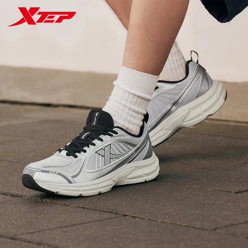 

Xtep Juechen 6.0 Vintage Running Shoes Male 2025 Spring Shock Absorption Sports Shoes Street Daily Leisure Sneakers 875119110027