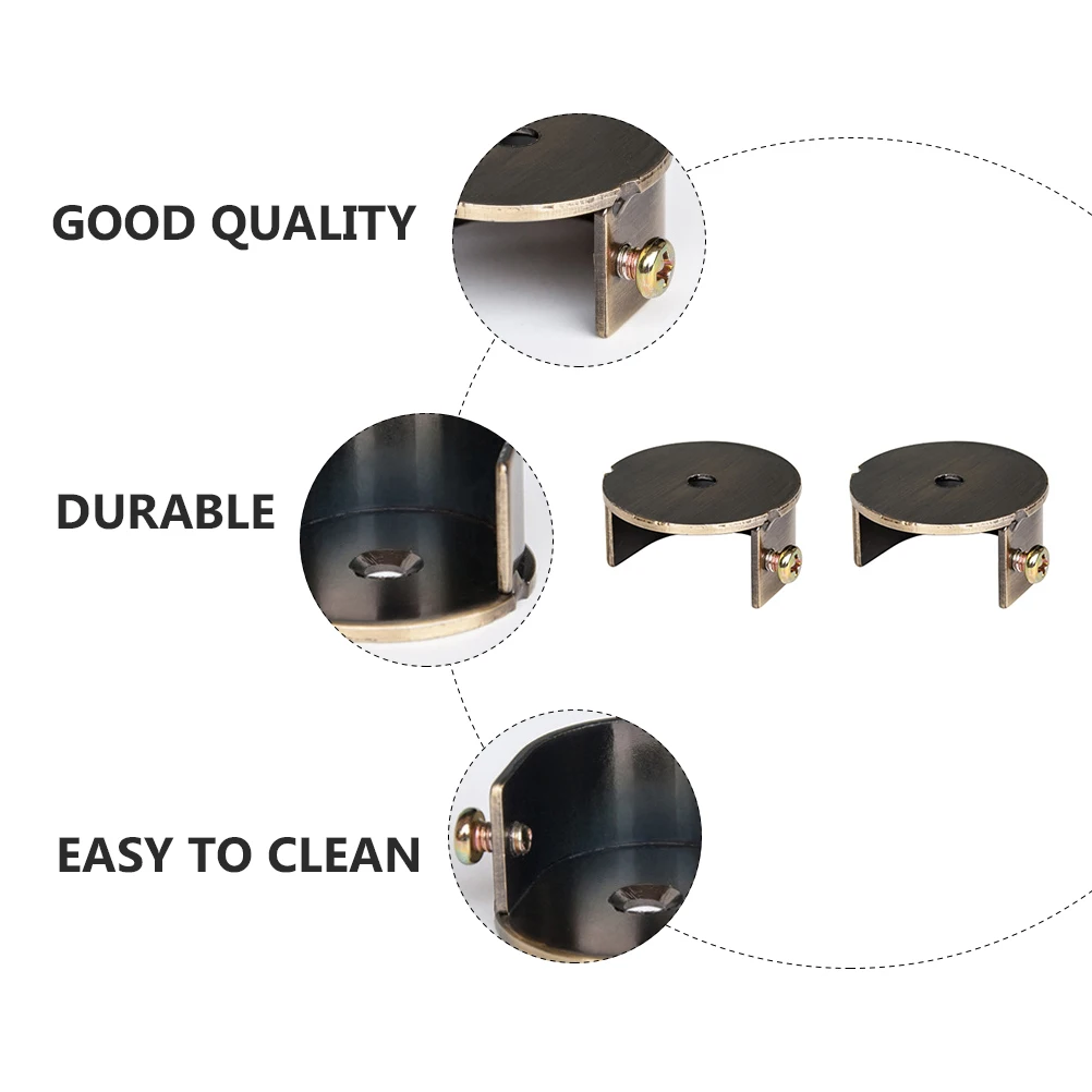 

2pcs 28Mm Curtain Rod Brackets Wall Mounts Home Decor Window Dressing Holders Elegant Design Decoration Accessories