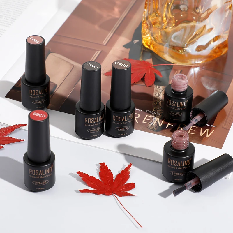 Rosalind Mini UV Gel Nagellack Basis Decklack Funktionelle Gel Semi Permanent Led Lampe Nagel Liefert Glas Flasche