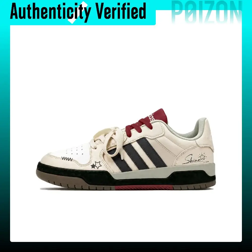 Adidas Neo Entrap Skate Shoes Unisex Low Top Ecru/Black JQ3926(team2868-BOX)