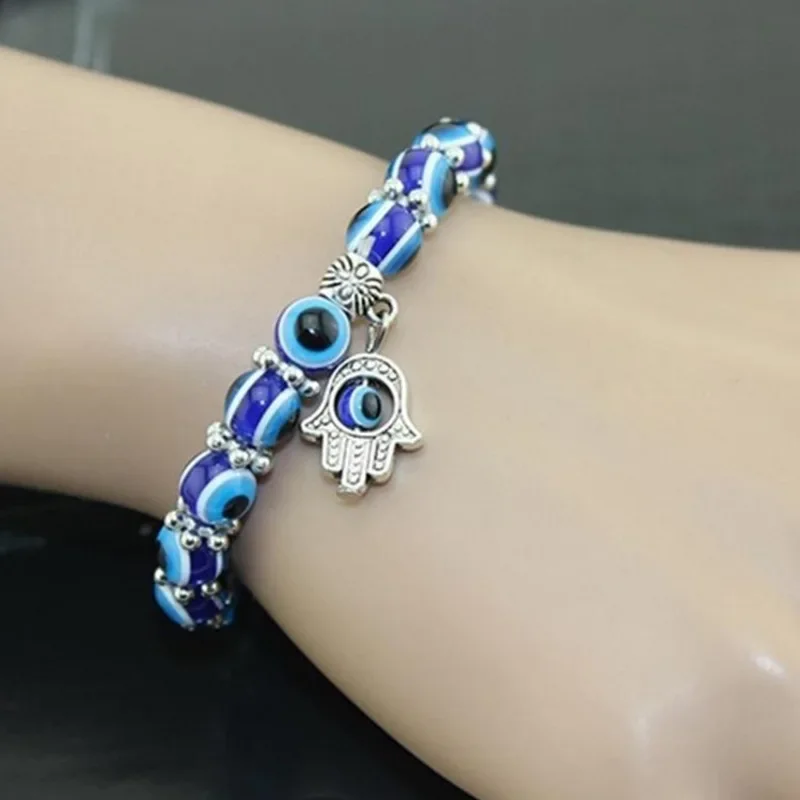 Lucky Bracelet Bracelet Retro Blue Eyes Счастливый Браслет Pulsera De La Suerte Chaîne De Mains Chanceuses Charm Bracelet행운의 팔찌