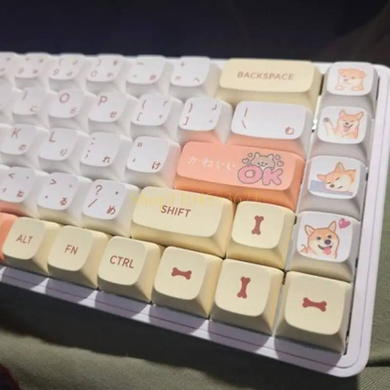 

Бестселлер QX Profile Keycaps Набор сублимационной краски PBT для механической игровой клавиатуры 139