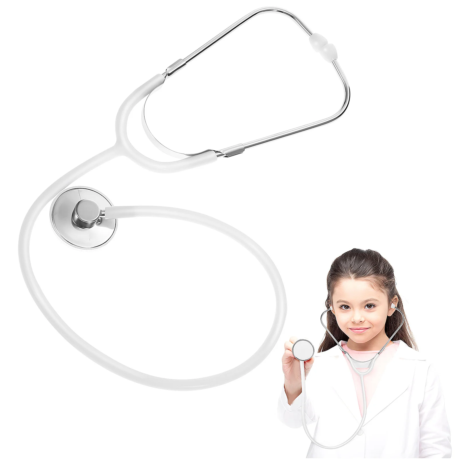 1pc Kids Stethoscoop Verpleegster Arts Simulatie Game Prop Game Prop Pretend Verpleging Stethoscoop Spelen Medische Set Feestartikelen