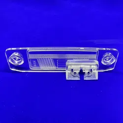 BYNCG Car Rear View Backup Camera Bracket License Plate Lights Housing Mount for Kia Rio X-Line 2017 2018