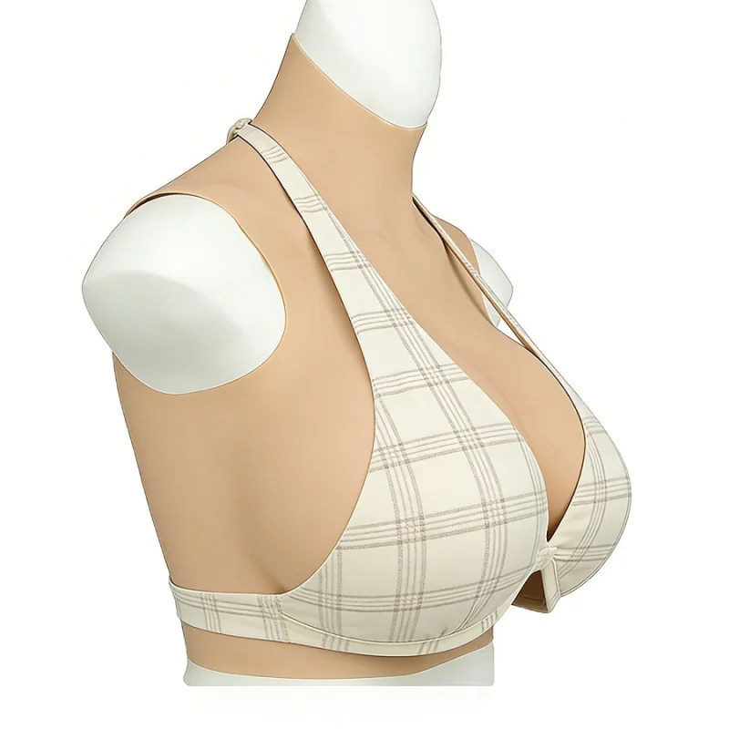 Realistic Silicone Prosthetic Breasts Suitable for Cosplay & Cross-Dressing - Adhesive/Elastic Fit Breast Forms, Hand Washable.