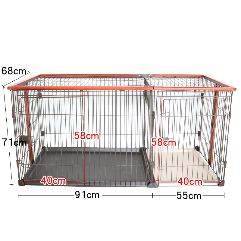 Dog cage dog kennel with toilet separation Teddy Bomei small and medium sized dog house