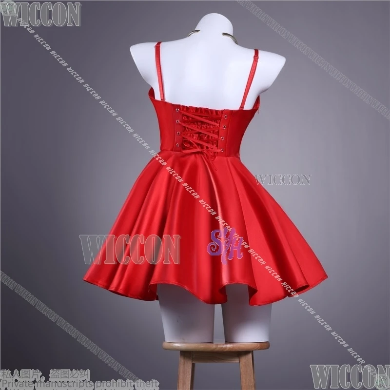 أنيمي اللباس الداخلي والتخزين مع Garterbelt تأثيري اللباس الداخلي الملابس مثير ينغيرييس الأحمر الأقواس تنورة الفتيات هالوين كرنفال الزي كوس