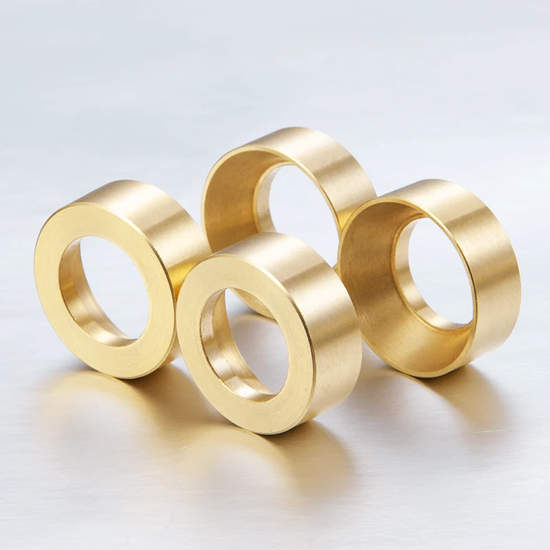AXSPEED 4PCS Brass Internal Balance Weight Ring Wheel Hub Counterweight for 1/24 RC Crawler Axial SCX24 Upgrade Parts