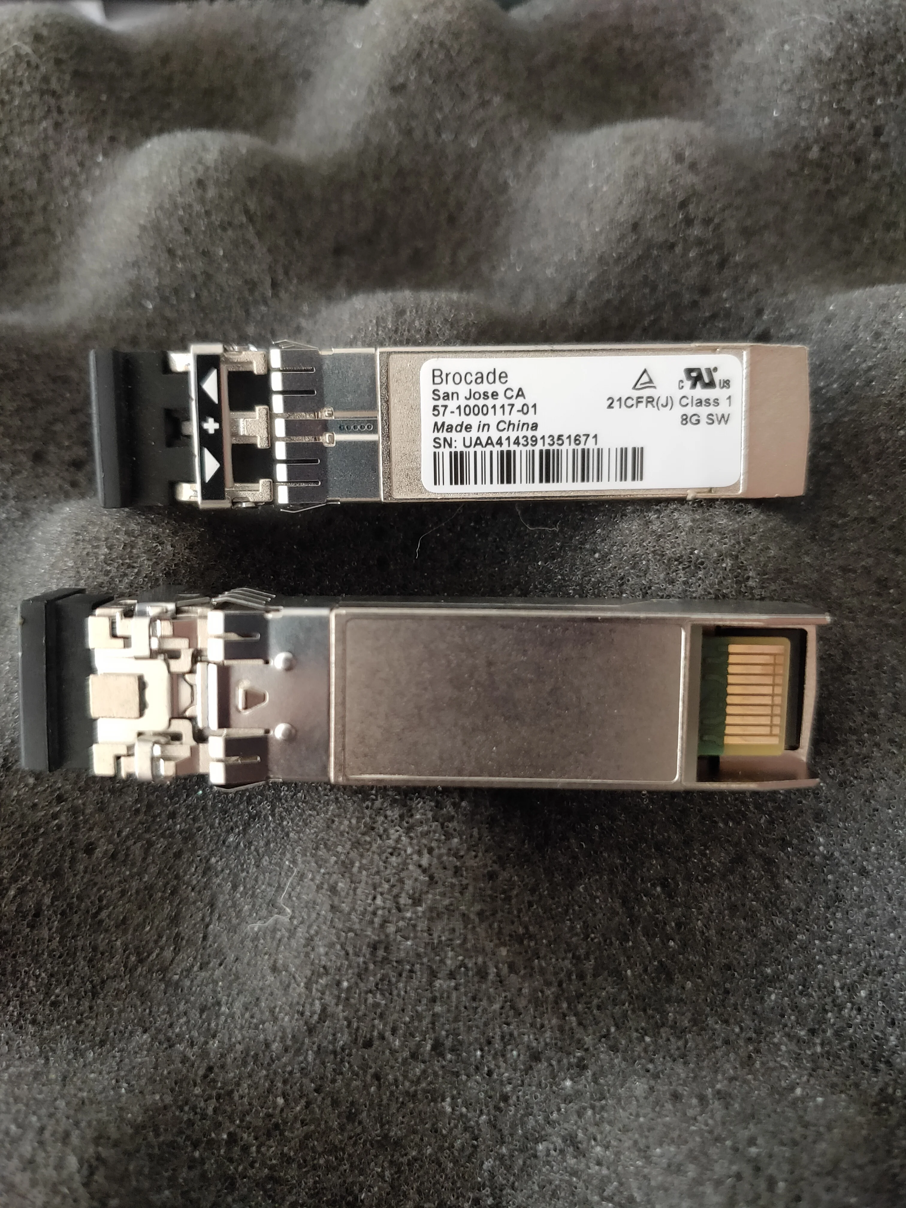 

Brocade SFP 8g Module 57-1000117-01 850NM 8G SW BR5100 Switch Port Module/Fibre Channel Card Module