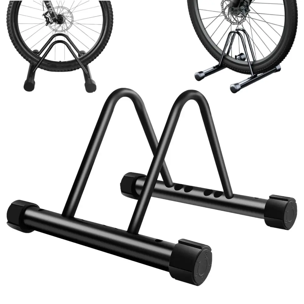 Floor-standing Bike Storage Rack Adjustable Metal Universal Bicycle Carrier Portable Durable Bike Repair Stand