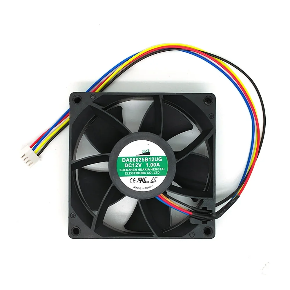 Ventilateur de refroidissement serveur 4 fils, DA08025B12UG, DC 12V, 1.00A, 80x80x25mm, 8025, 80mm, 8cm, Nouveau