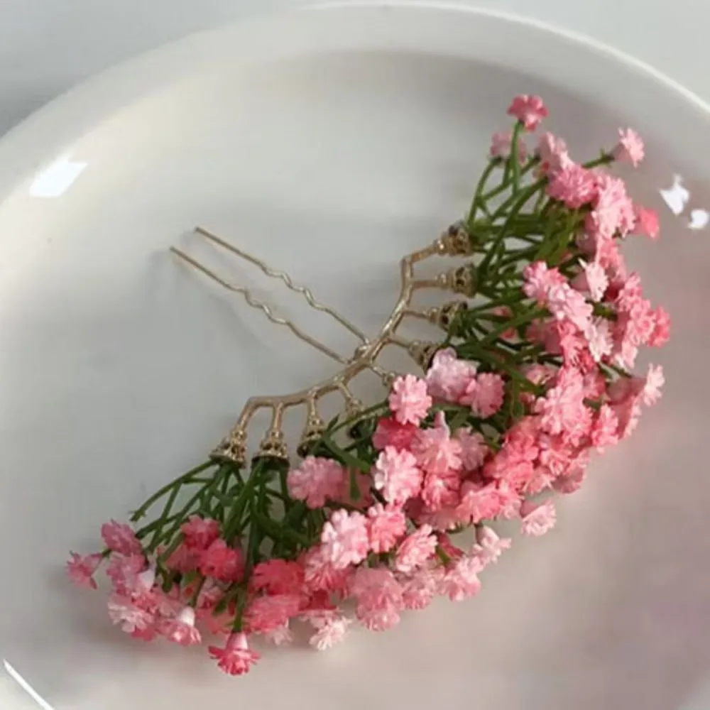 

Sweet Starry Sky Flower Hiar Stick Fairy Bohemian Thai Hairpin Hair Fork Simulation Flower Chinese Style Side Clip Female