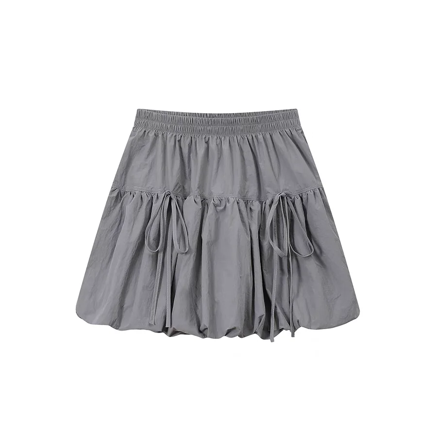 New Style Of Puffy Skirt Design Elastic Straps Sweet And Cool Skirt Lantern Skirt 2025