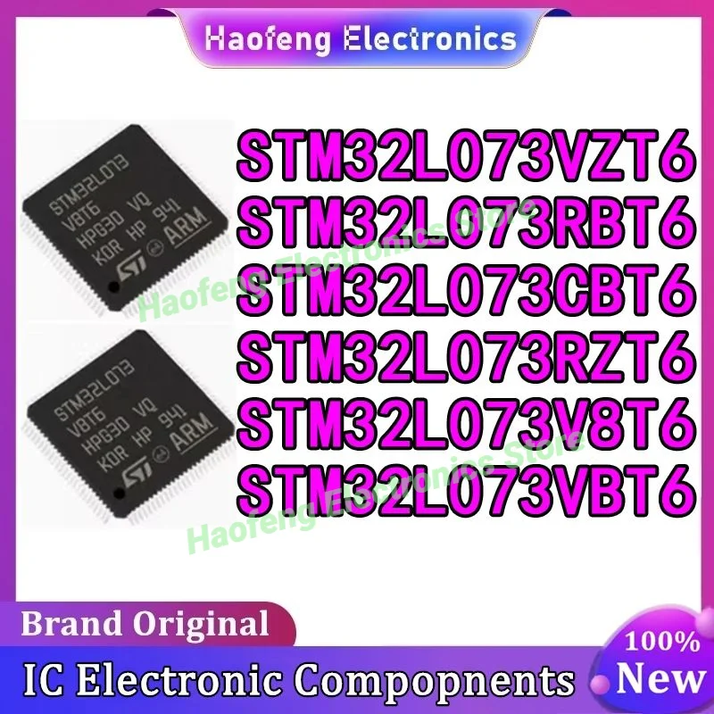 

STM32L073CBT6 STM32L073VZT6 STM32L073RZT6 STM32L073V8T6 STM32L073VBT6 STM32L073RBT6 LQFP64 Microcontroller Chip in stock