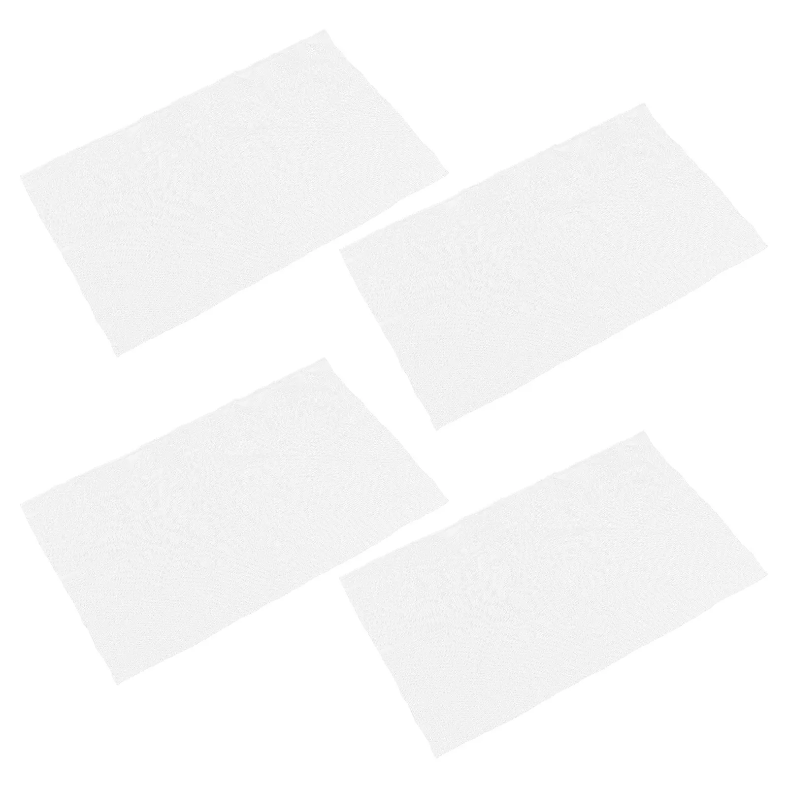 4Pcs Wool Felting Mesh Net White Felt Fabric Sheets 32.3x19.7 Inch Wet Felting Tool for DIY Crafts Felt Fabric Sheet Pieces