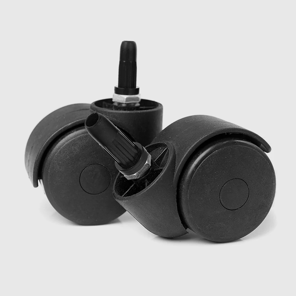 

40Pcs Premium Material Chair Leg Floor Protectors Durable Nylon Covers Black Caps for Swivel Chairs Tables Reduce Vibration