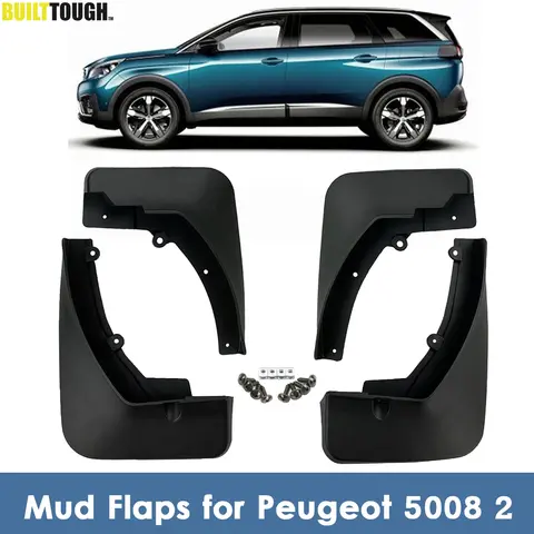 Mudflaps For Peugeot 5008 Mk2 2 2017 2018 2019 Mud Flaps Splash Guards Mudguards Front Rear Flap OE 1615101680