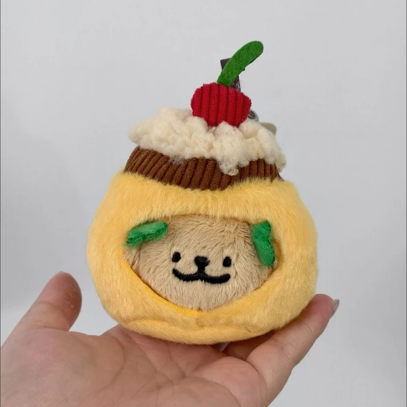 Original Maltese Line Dog Lin Puppy Pudding Plush Pendant Cute Stuffed Doll Soft Plush Toy Bag Decoration Keychain Toy Fans Gift