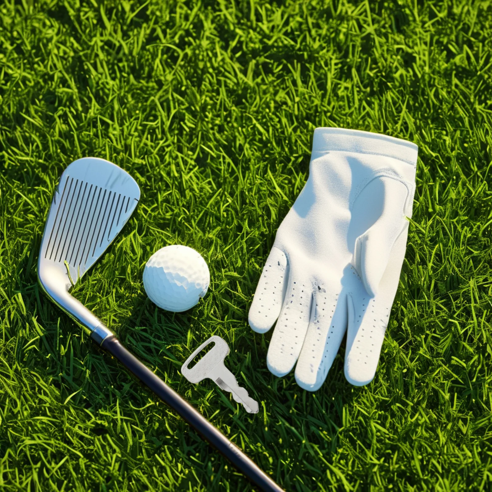 4개 전기 골프 카트 키 세트 실버 교체 키 클럽 카 G16 G29 호환 내구성 합금 부품